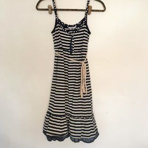 Hazel size M navy cream stripe nautical sundress